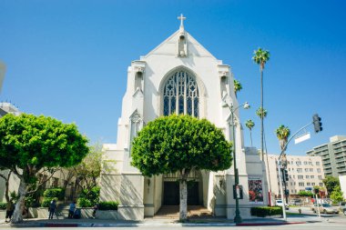 Los Angeles, ABD 'deki Dini Okul Wilshire Bulvarı Tapınağı. Yüksek kalite fotoğraf