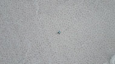 Salinas Grandes 'in hava manzarası, Jujuy, Arjantin - 2 Mart 2024