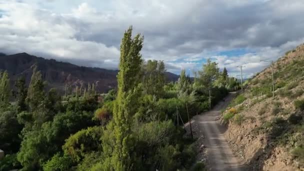Πανοραμική Θέα Του Pucara Ντε Τιλκάρα Προ Inca Ερείπια Tilcara — Αρχείο Βίντεο