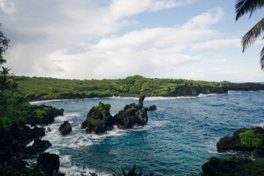 Keanae Lookout in maui, hawaii. High quality photo clipart