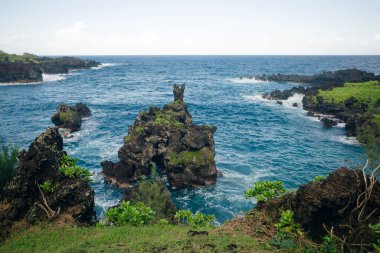 Keanae Lookout in maui, hawaii. High quality photo clipart