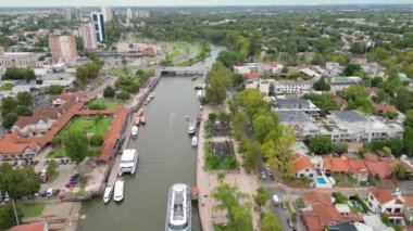 Tigre, Buenos Aires, Arjantin için helikopterden hava görüntüsü