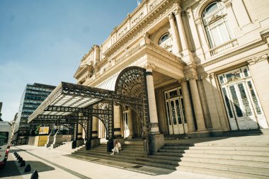 Buenos Aires Arjantin 'in San Nicolas bölgesindeki Teatro Colon senfoni salonu - 2 Şubat 2024. Yüksek kalite fotoğraf