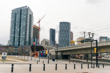 Calgary, Alberta Kanada - 2 Mayıs 2023 şehir merkezi, Calgary. - Evet. Yüksek kalite fotoğraf