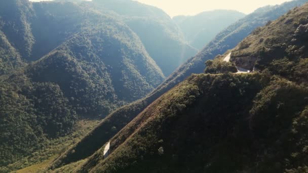 Vista Aérea Del Camino Volcán Orizaba México — Vídeos de Stock