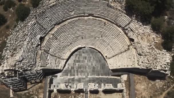 Patara Antalya Antique Theatre Area Turkey — стокове відео