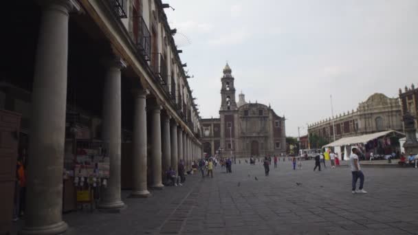 2023年5月2日墨西哥墨西哥城市中心的人群 — 图库视频影像