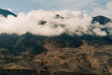 Jujuy Arjantin 'in küçük Maimara kasabasının panoramik manzarası. Yüksek kalite fotoğraf