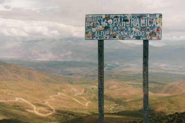 road to anorama of the Cerro de los 14 Colores, Jujuy, Argentina. High quality photo clipart