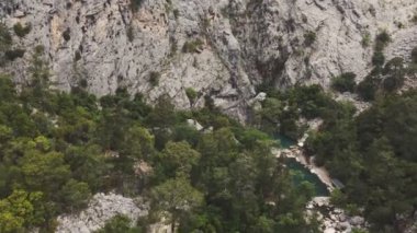 Koprulu Canyon Ulusal Parkı. Köprü ve su kaynakları. Manavgat, Antalya