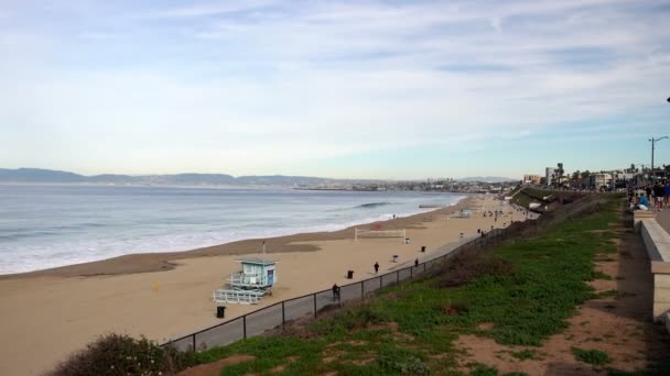 Λος Άντζελες Καλιφόρνια Ηπα Μαρτίου 2024 Στην Παραλία Ρεντόντο — Αρχείο Βίντεο
