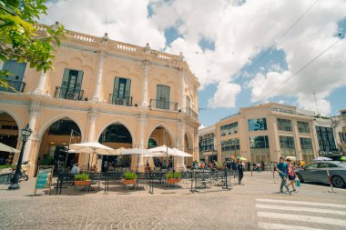Salta, Arjantin. 6 Şubat 2024 Salta, Arjantin 'deki Plaza de Armas Meydanı. Yüksek kalite fotoğraf