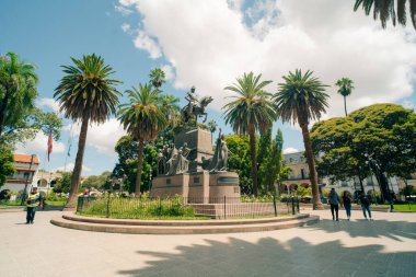 Salta, Arjantin. 6 Şubat 2024 Salta, Arjantin 'deki Plaza de Armas Meydanı. Yüksek kalite fotoğraf