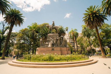 Salta, Arjantin. 6 Şubat 2024 Salta, Arjantin 'deki Plaza de Armas Meydanı. Yüksek kalite fotoğraf