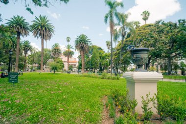 Salta, Arjantin. 6 Şubat 2024 Salta, Arjantin 'deki Plaza de Armas Meydanı. Yüksek kalite fotoğraf