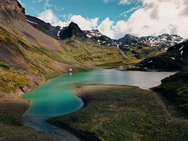 Ushuaia, Arjantin 'deki göl üstü. Yüksek kalite fotoğraf