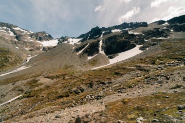 Ushuaia, Arjantin 'in Savaş Buzulu manzarası. Yüksek kalite fotoğraf