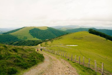 Pirenes dağlarında yürüyüş parkuru, İspanya. Yüksek kalite fotoğraf