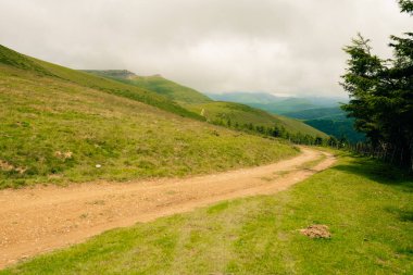 Pirenes dağlarında yürüyüş parkuru, İspanya. Yüksek kalite fotoğraf
