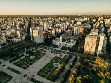 aerial view of la plata town in Argentina. High quality photo clipart