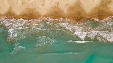 Türkiye 'nin Antalya kentinde el değmemiş bir Patara Sahili manzarası. Yüksek kalite fotoğraf