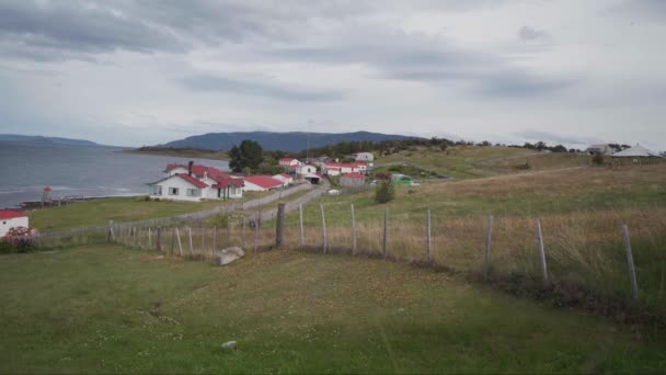 Estancia Harberton Historic Remote Ranch Beagle Channel Ushuaia Argentina — Stockvideo