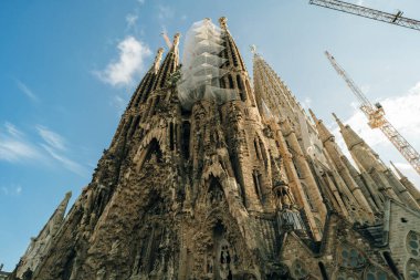 Sagrada de family, İspanya - 2 Mayıs 2024. Yüksek kalite fotoğraf