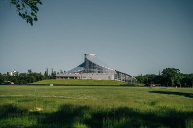 Winnipeg, Manitoba, Kanada - Ekim 2022 Assiniboine Park 'taki Pavilion WAG. Yüksek kalite fotoğraf
