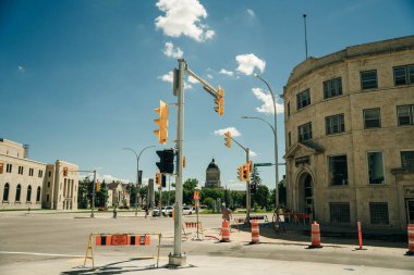 Winnipeg, MB, Kanada - Nisan 2022 WAG-Qaumajuq sergi katına genel bir bakış. Yüksek kalite fotoğraf