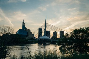 Şehir merkezi Winnipeg, Manitoba, Kanada - 20 Temmuz 2024. Yüksek kalite fotoğraf