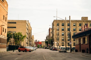 Şehir merkezi Winnipeg, Manitoba, Kanada - 20 Temmuz 2024. Yüksek kalite fotoğraf