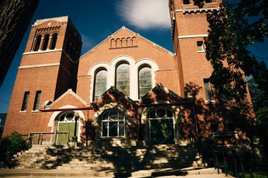 Şehir merkezi Winnipeg, Manitoba, Kanada - 20 Temmuz 2024. Yüksek kalite fotoğraf