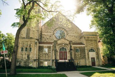 Şehir merkezi Winnipeg, Manitoba, Kanada - 20 Temmuz 2024. Yüksek kalite fotoğraf