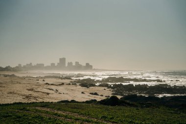 Beautiful spring landscape along the the Saint James pilgrimage way, Camino Portuguese, Portugal. High quality photo