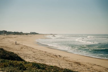 Beautiful spring landscape along the the Saint James pilgrimage way, Camino Portuguese, Portugal. High quality photo