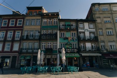 Porto, Portekiz - 24 Nisan 2024 Porto şehir merkezi. Yüksek kalite fotoğraf