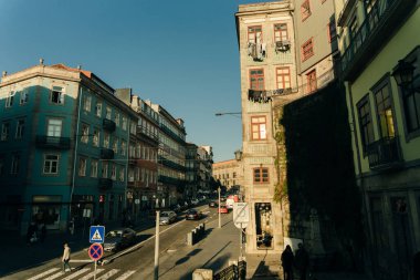Porto, Portekiz - 24 Nisan 2024 Porto şehir merkezi. Yüksek kalite fotoğraf