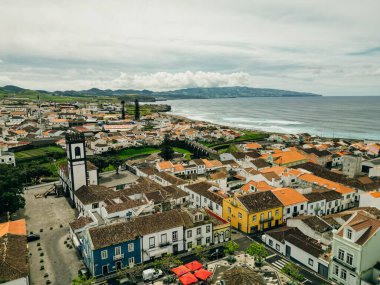 Ribeira Grande town in the Ponta Delgada island. Sao Miguel, Azores - may 2 2024. High quality photo clipart