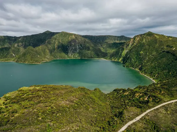 stock image Azores, amazing View to Lagoa do Fogo, Sao Miguel Island in Azores, Portugal. High quality photo