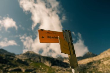 sheep follow a hiker in the pyrenees mountains. High quality photo clipart