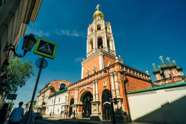 Moskova, Rusya, Mart, 03, 2024. Vysoko-Petrovsky Manastırı, Naryshkin Odası. Yüksek kalite fotoğraf