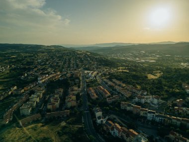 Aerial view of Nuoro, Province of Nuoro, Italy. High quality photo clipart