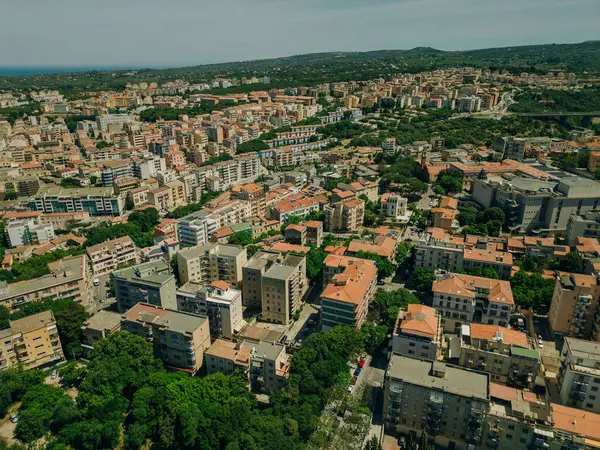 stock image Aerial Drone Footage View of Sassari Sardegna Italy. High quality photo