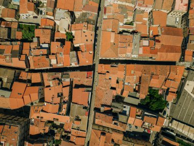 Sassari Sardegna İtalya Hava Aracı Görüntüsü. Yüksek kalite fotoğraf