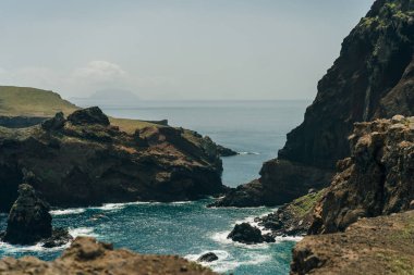 Cape Ponta de Sao Lourenco, Madeira Adası, Portekiz. Yüksek kalite fotoğraf