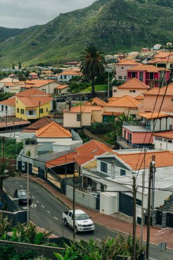 Canical, Madeira Adası, Portekiz - 23 Eylül 2023 - Village Bay. Yüksek kalite 4k görüntü