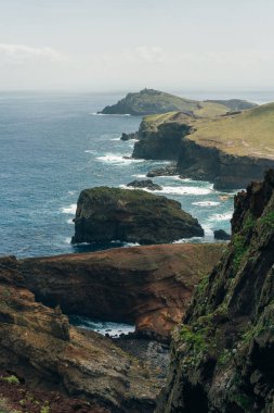 Cape Ponta de Sao Lourenco, Madeira Adası, Portekiz. Yüksek kalite fotoğraf