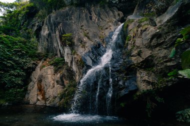 Cascata do Limbo in San Miguel, Portekiz, Asores. Yüksek kalite fotoğraf