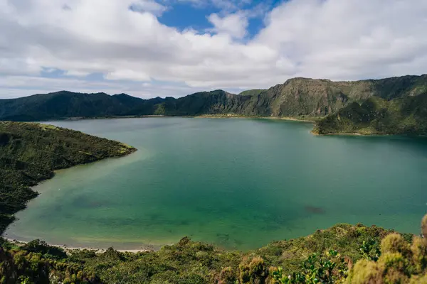 stock image Azores, amazing View to Lagoa do Fogo, Sao Miguel Island in Azores, Portugal. High quality photo