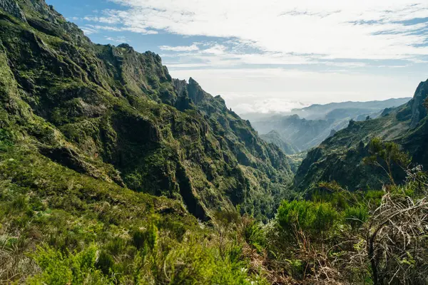 stock image Mountains around Pico do Arieiro peak, Santana, Madeira, Portugal, Atlantic, Europe. High quality photo